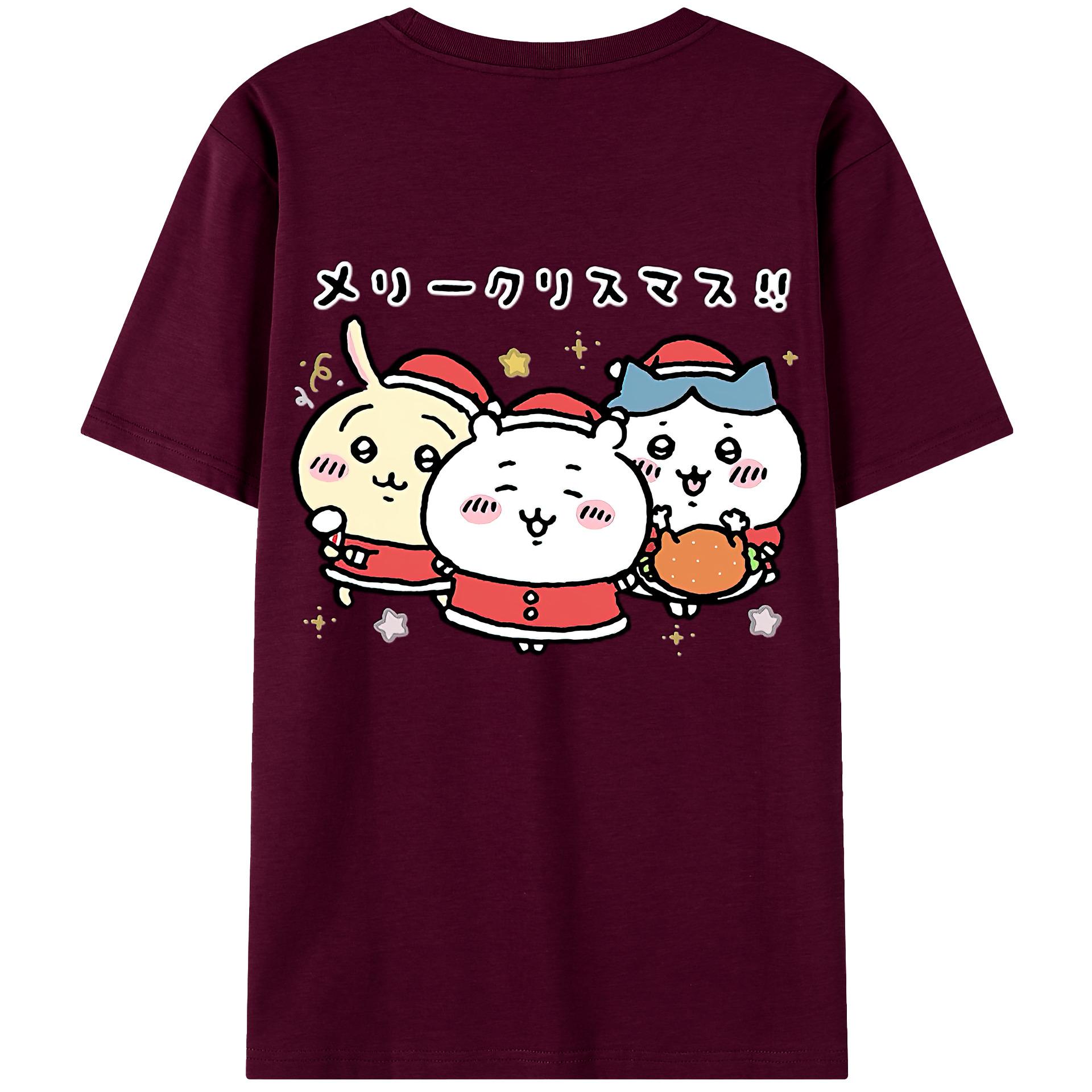 （画像用） ちいかわ ハチワレ Chii-kawa hachiware レディース半袖Tシャツ(バックプリント)